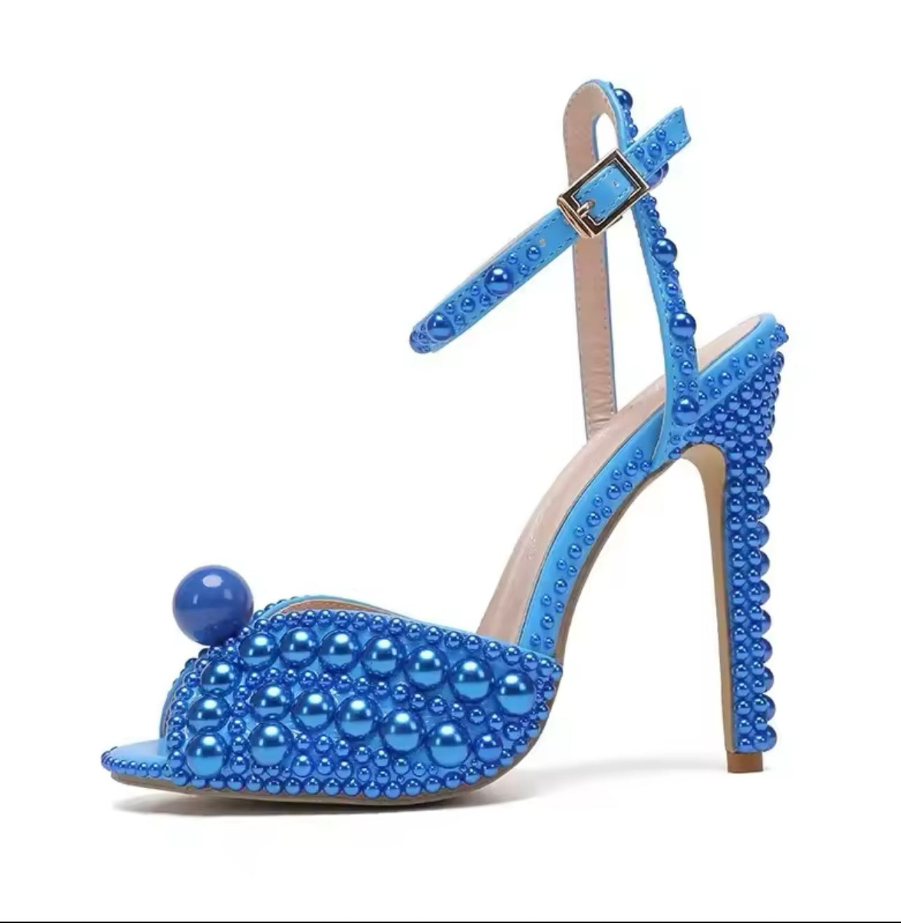 Fancy Pearl Stud Heels