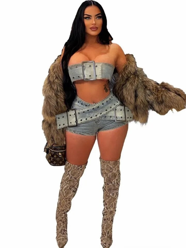 Cross Cross Short Set