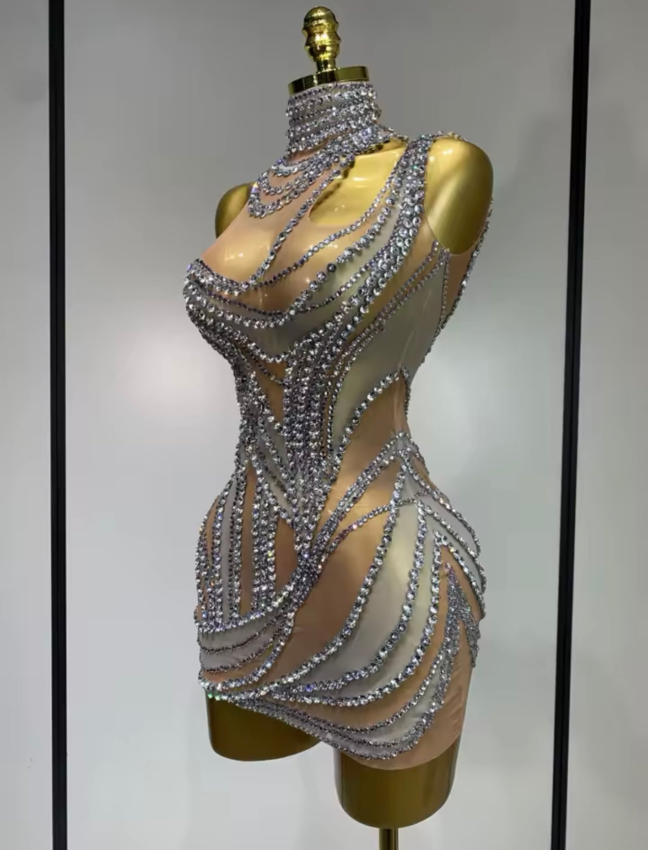 Diamond Out Fitted Dress