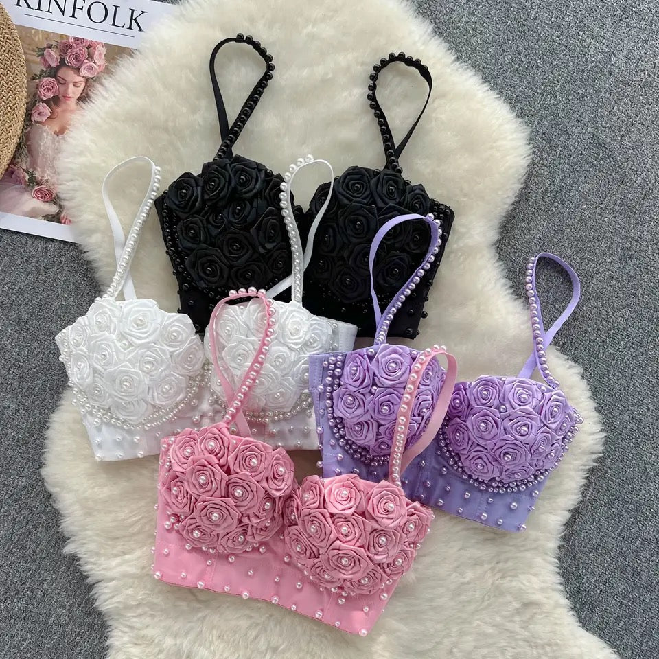 Sexy Pearl Bra Top