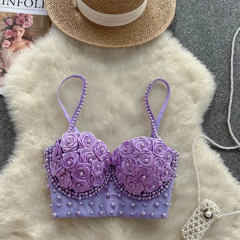 Sexy Pearl Bra Top