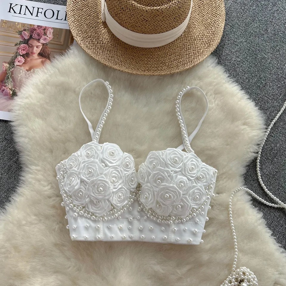 Sexy Pearl Bra Top