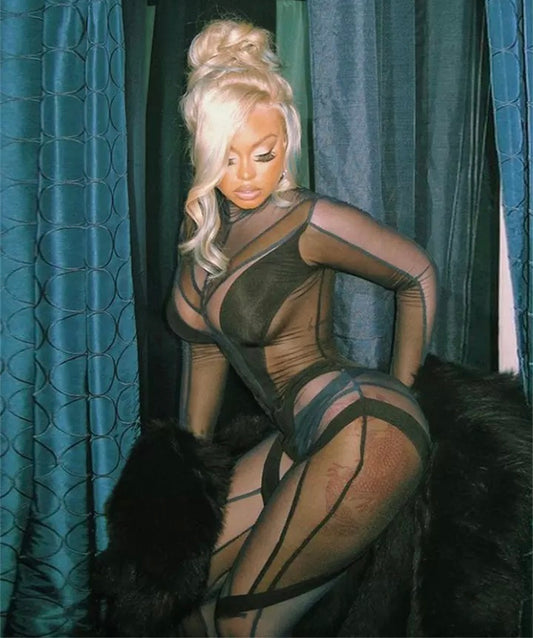 Sheer Black Jumpsuit