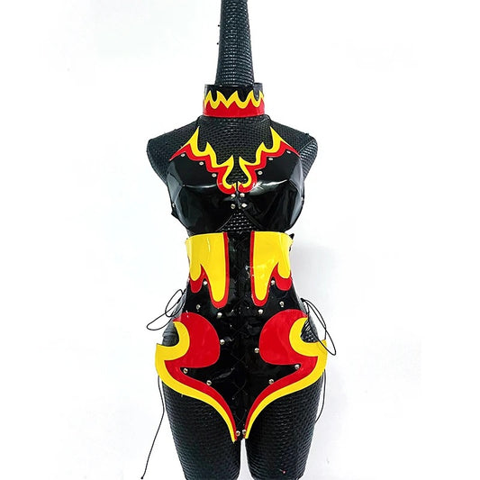 Flaming Hip Hop Stage Wear