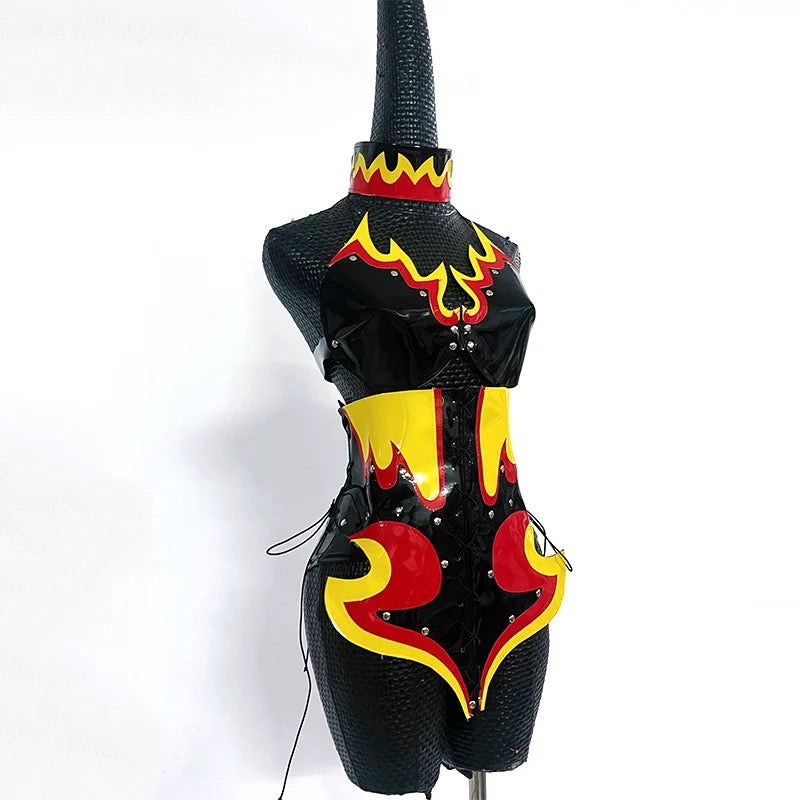 Flaming Hip Hop Stage Wear