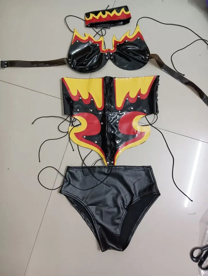 Flaming Hip Hop Stage Wear