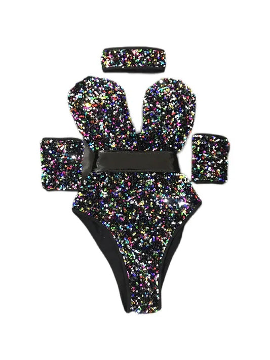 Sequin Stage Wear Bodysuit