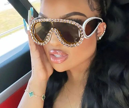 Retro Raceway Diamond Sunglasses