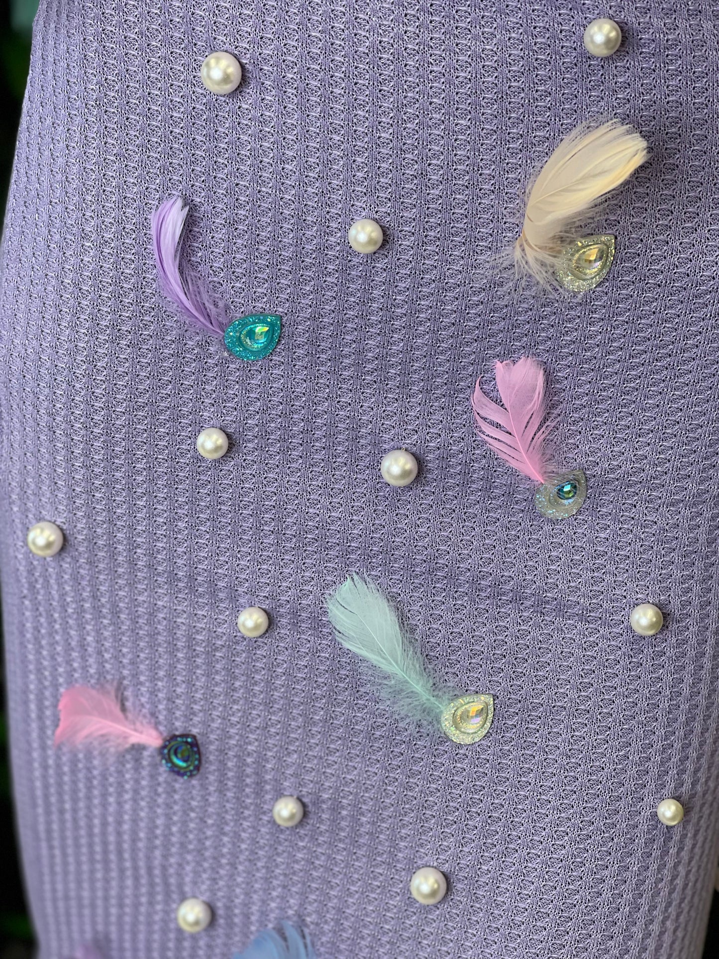 Custom Made Royalty Feather Skirt Set
