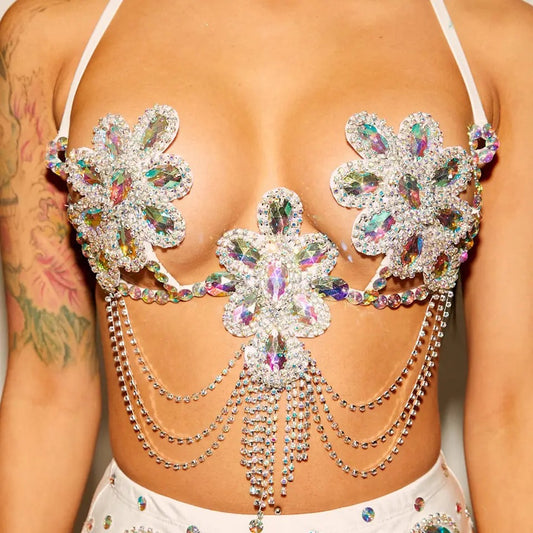 Diamond Bra Chain Top