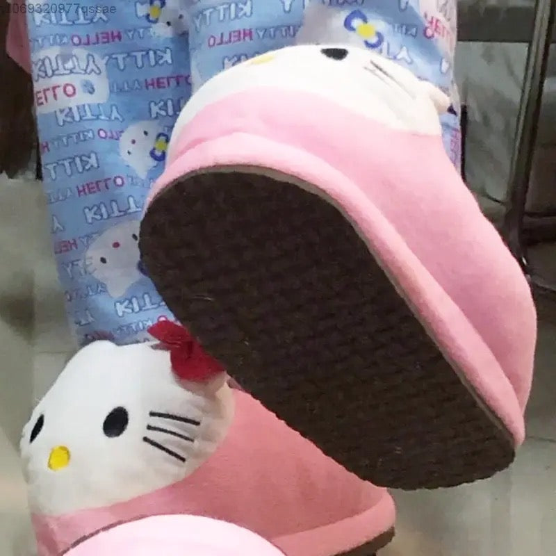 Hello Kitty Plush Slippers