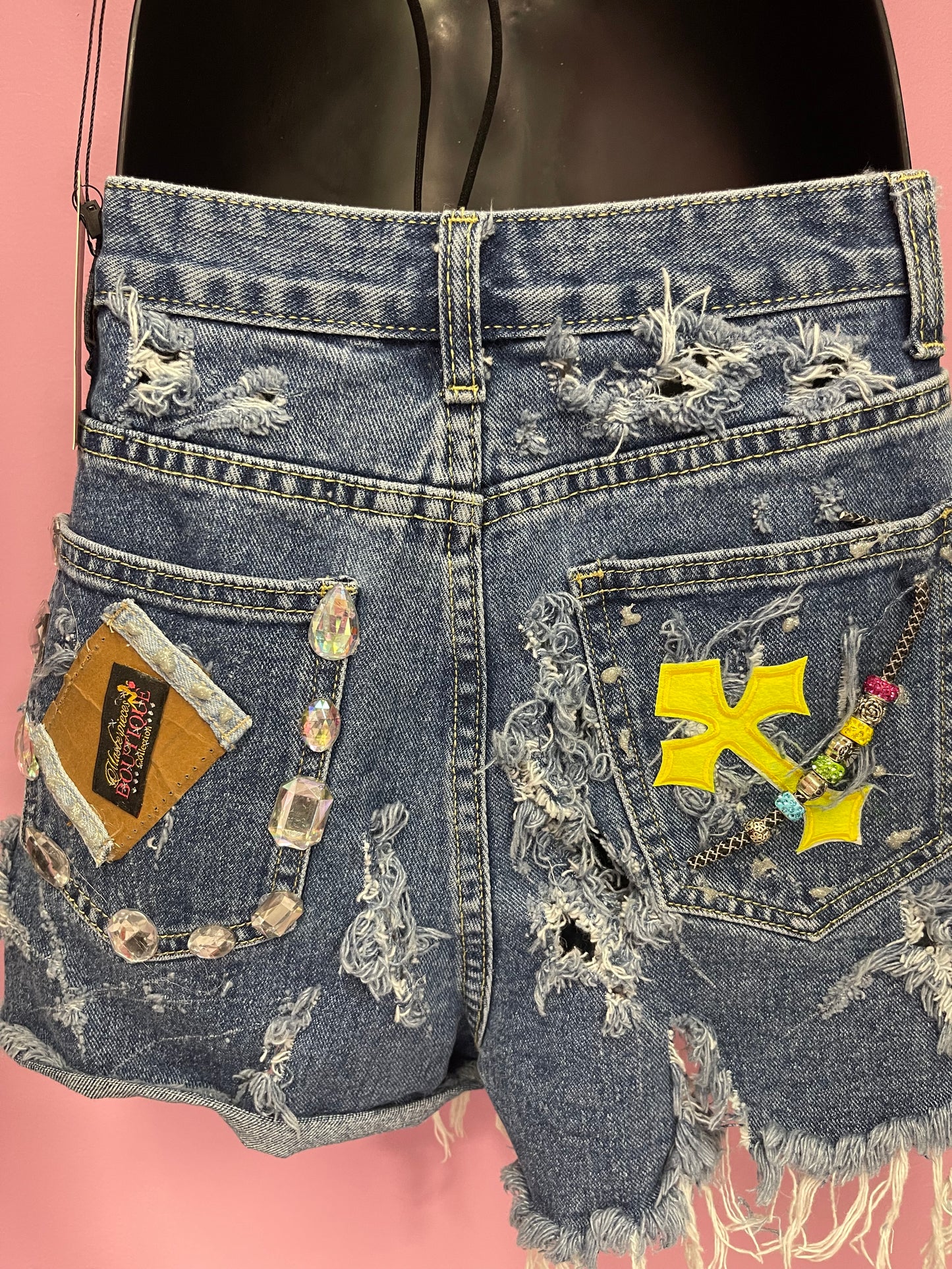 Custom Made Denim Charm Shorts