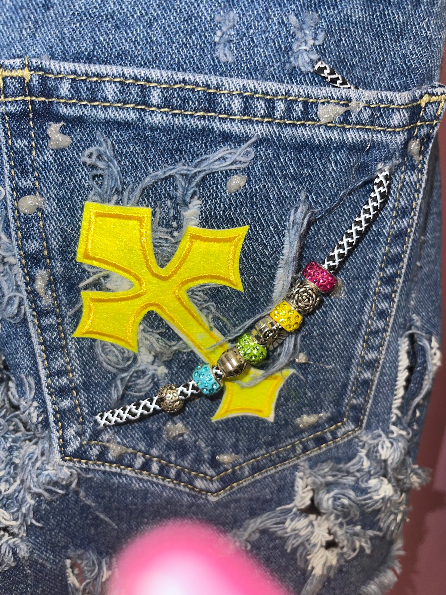 Custom Made Denim Charm Shorts
