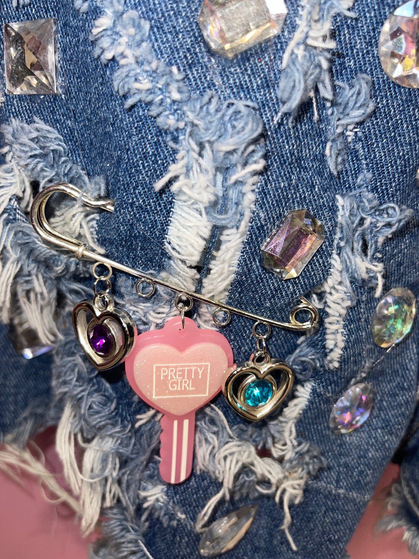 Custom Made Denim Charm Shorts
