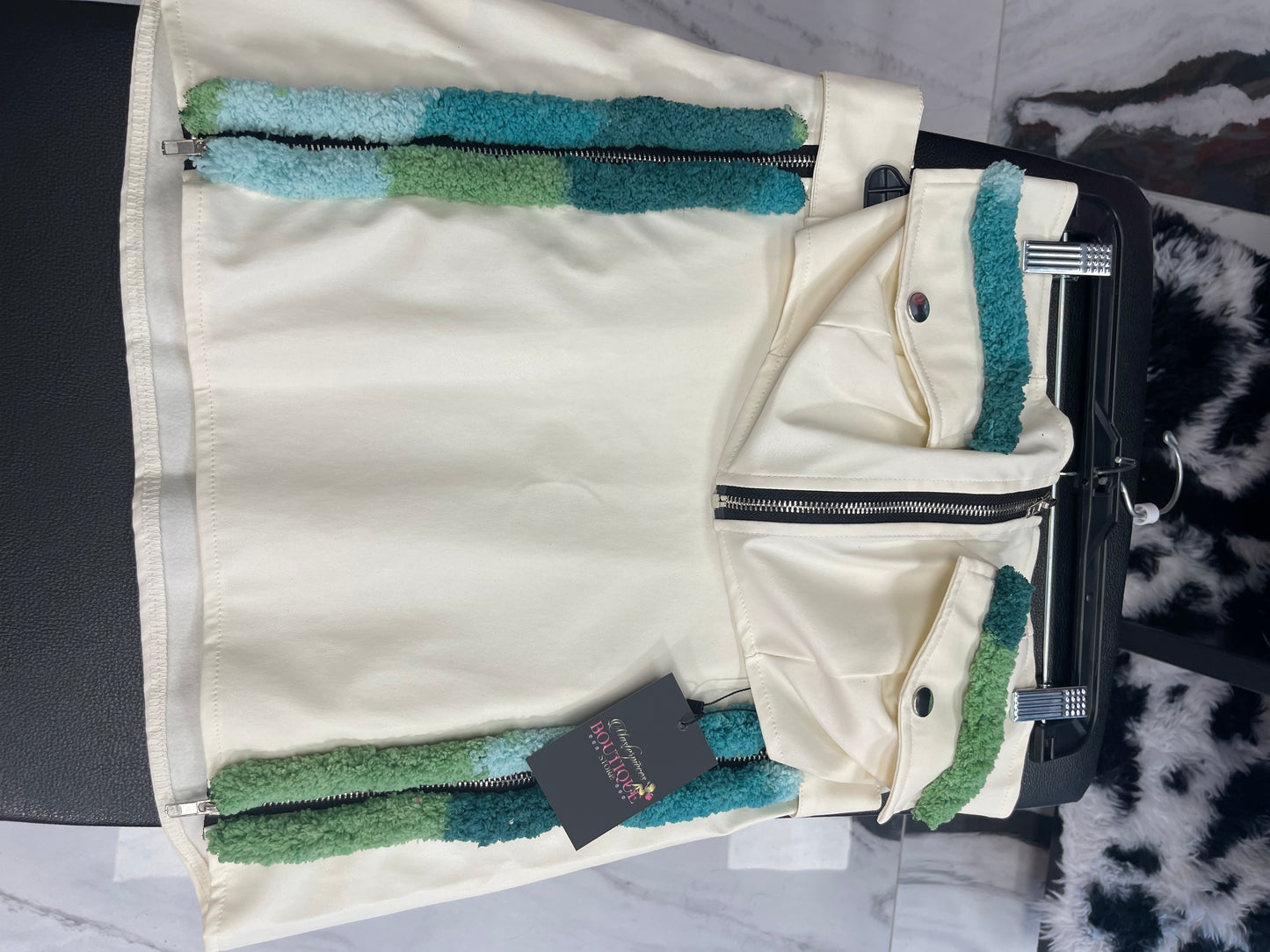Custom Made High Split Skirt Set