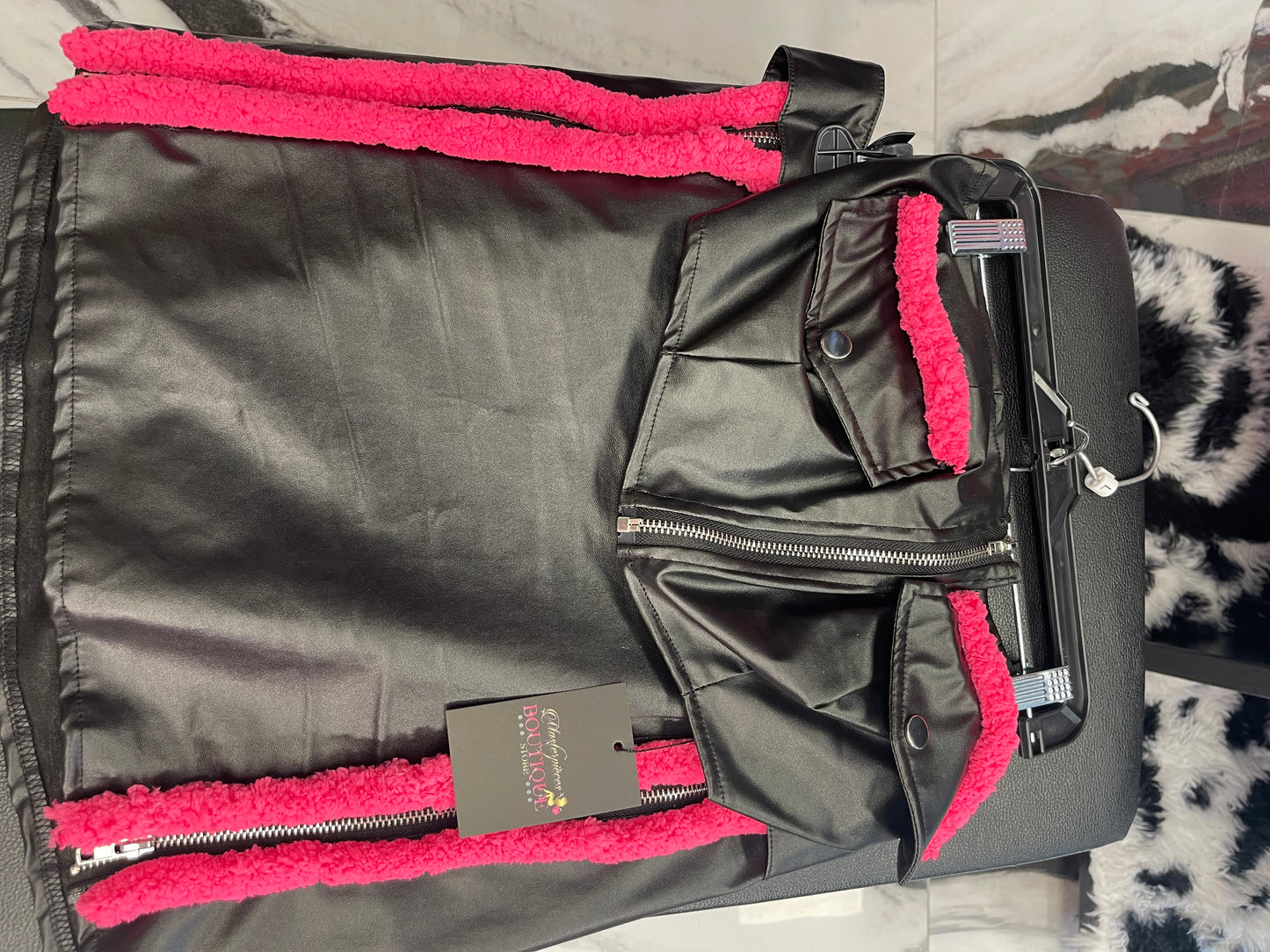 Custom Made High Split Skirt Set