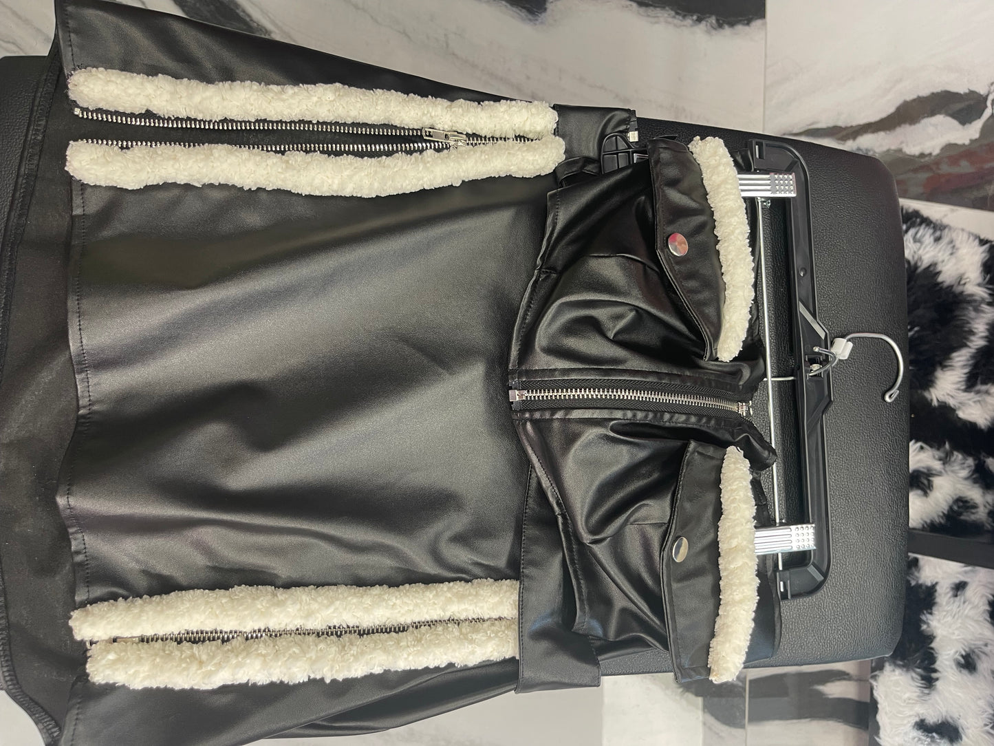 Custom Made High Split Skirt Set