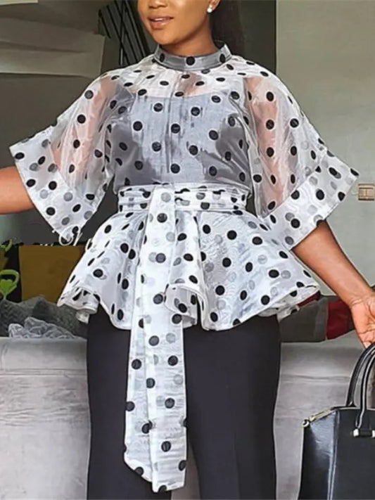 Polka Dot Bow Top