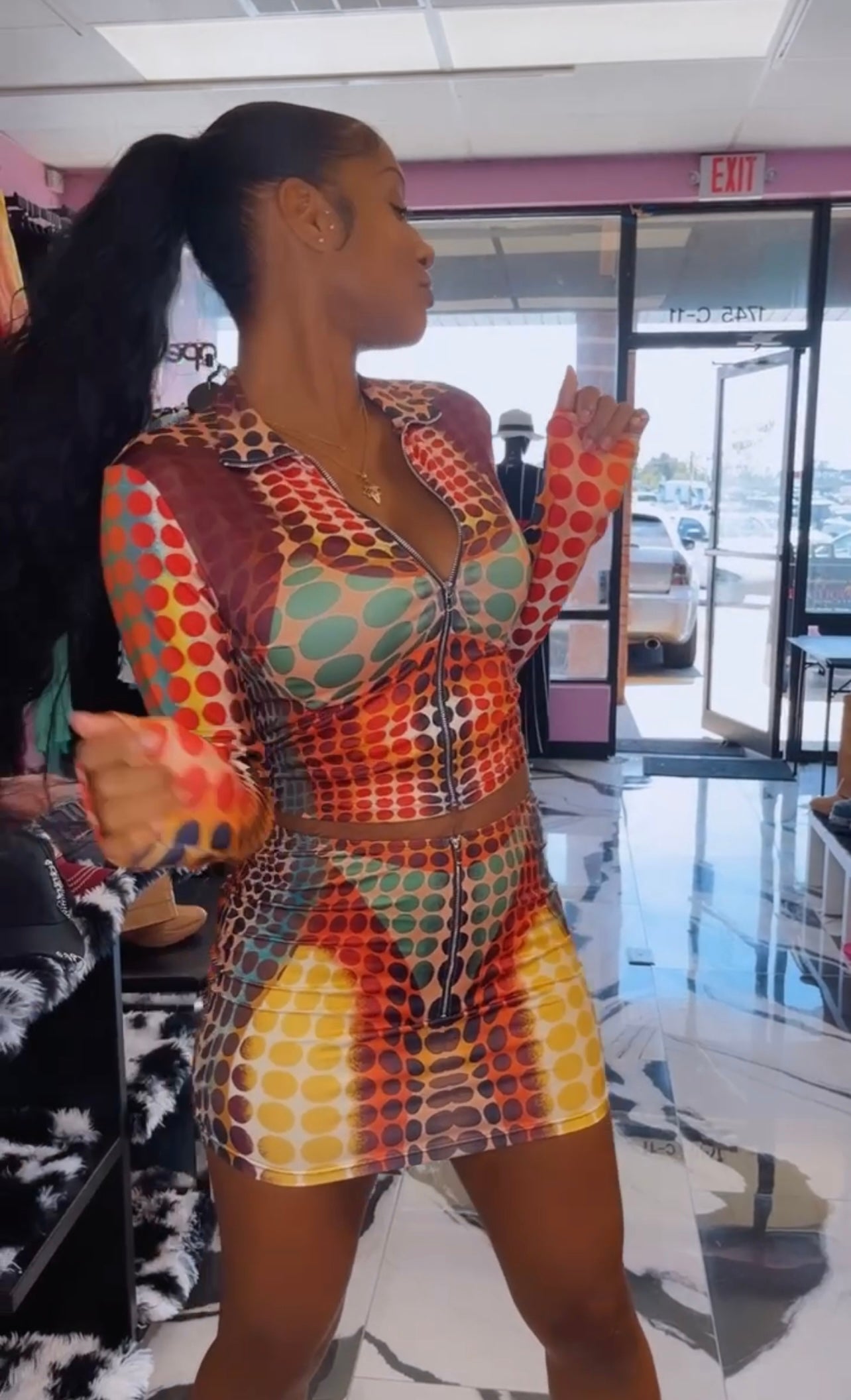 Print Me All Over Skirt Set