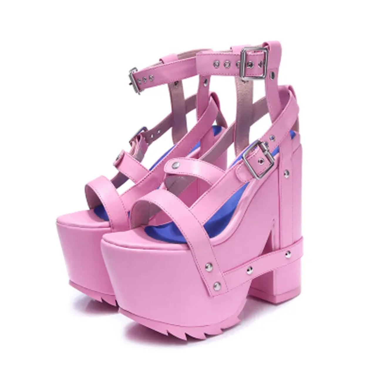 Super Stacked Retro Heels