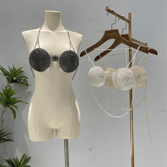 Rhinestone Circle celebrity fashion top