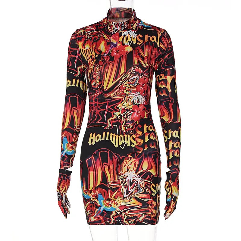 Flaming Glove Dress