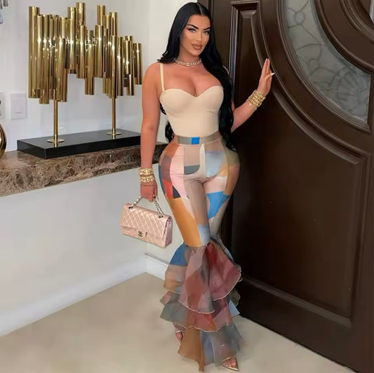 Super Flare Ruffle Pants