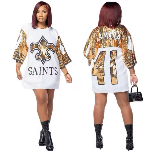 Saints Sequin Dress