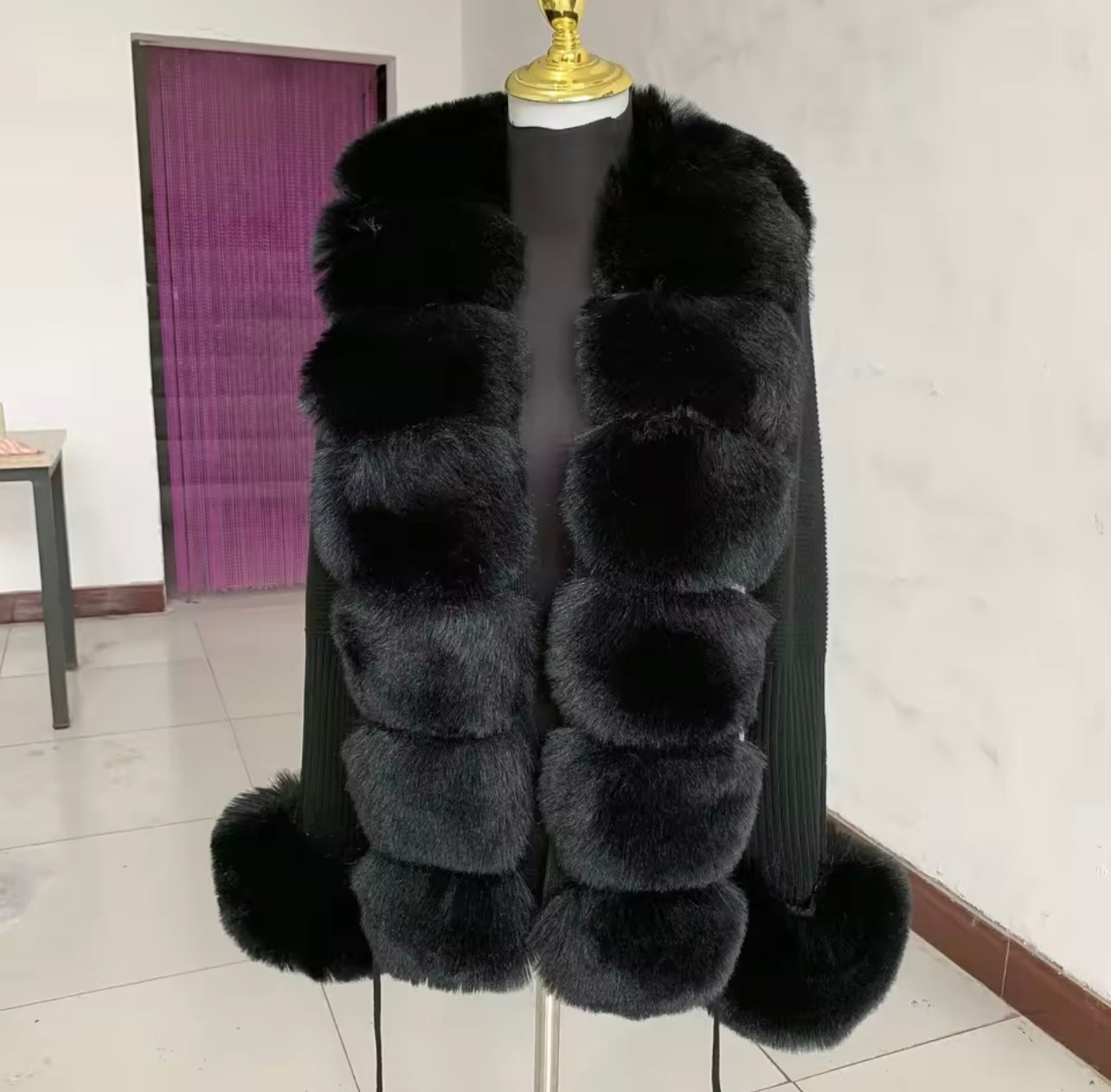 Winter Fur Cuff Jackets