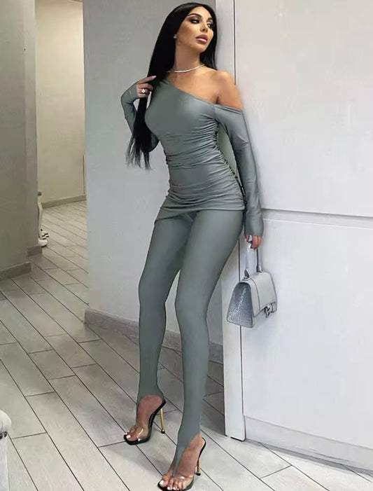 Half Off Fitted Pants Set