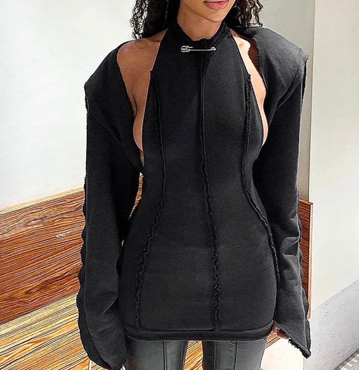 Cut out Sweater Dress