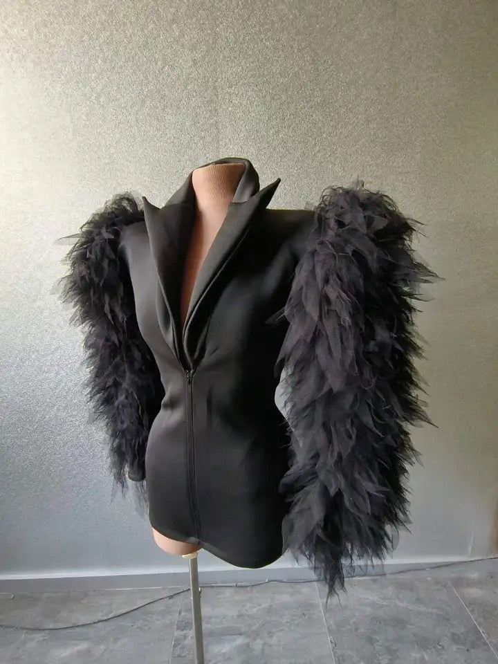 Celebrity fashion blazer dress