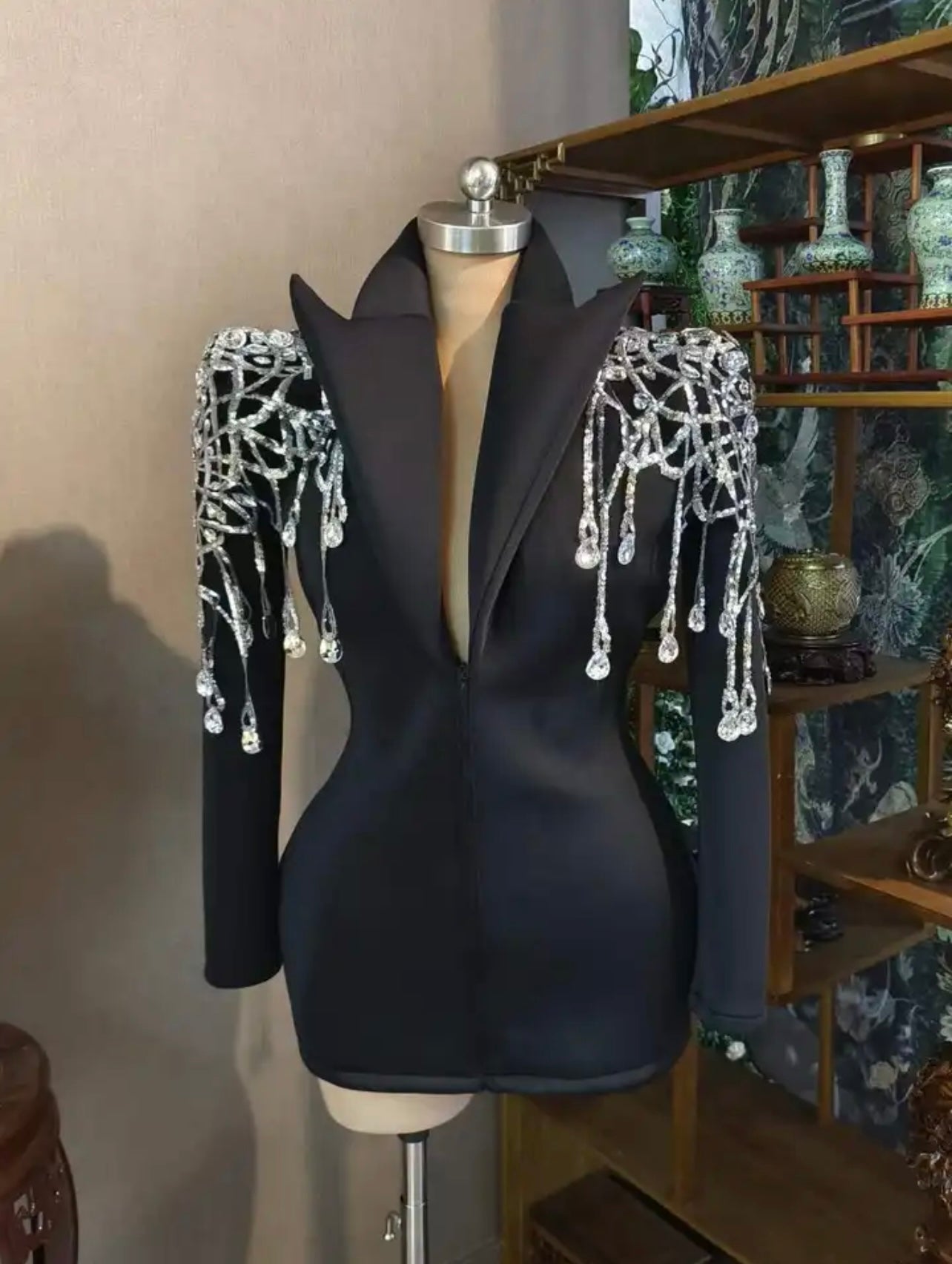 Celebrity fashion blazer dress