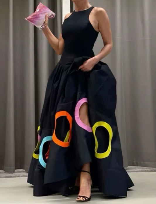 Hole in 1 Maxi Skirt