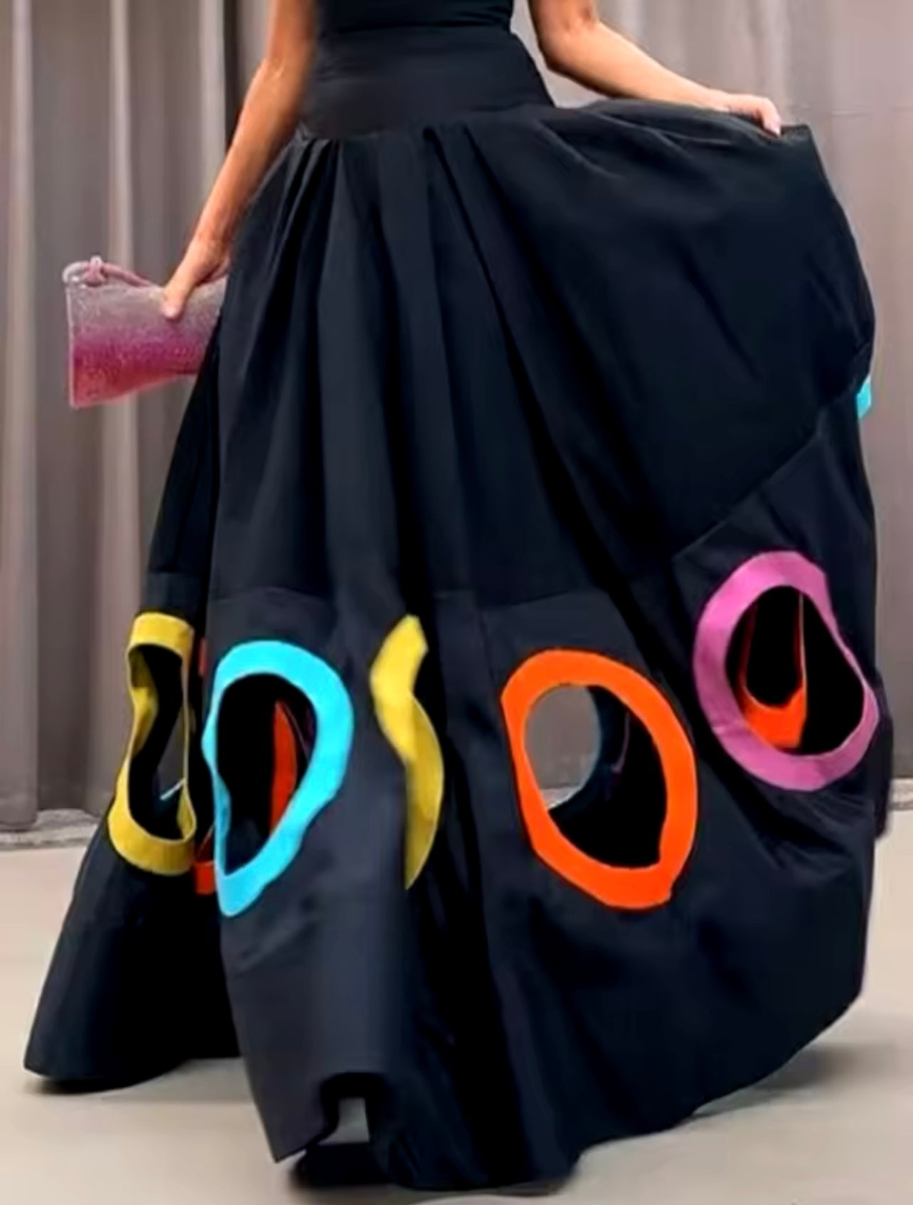 Hole in 1 Maxi Skirt