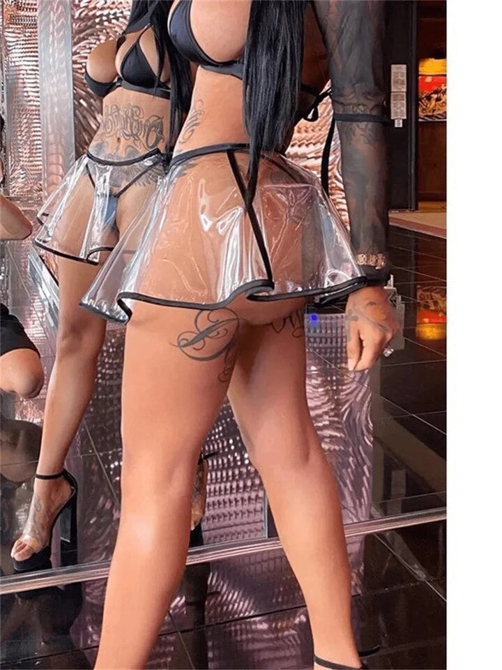 Clear Mini Skirt