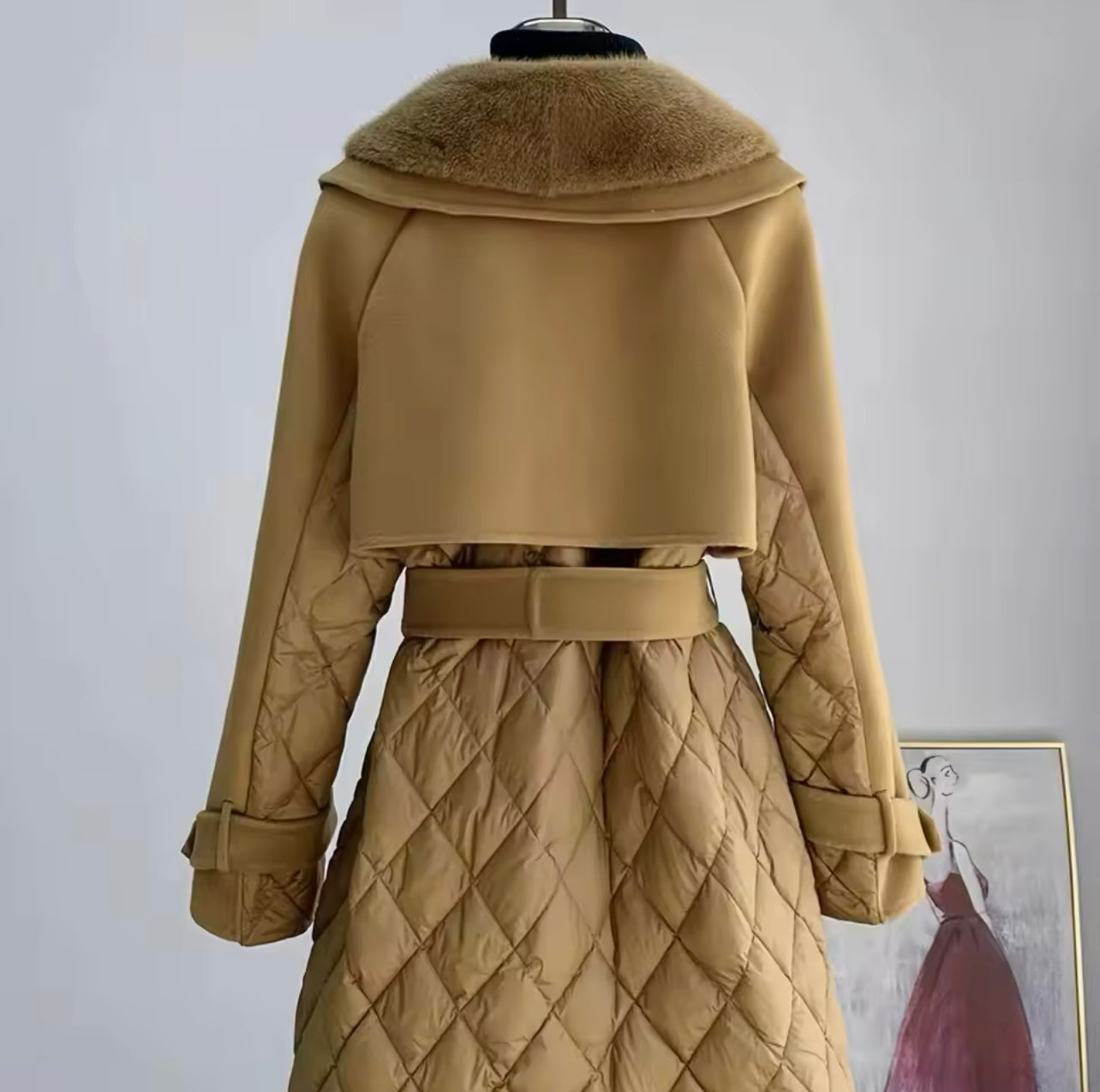 Quilted Trench Coat