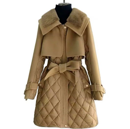 Quilted Trench Coat