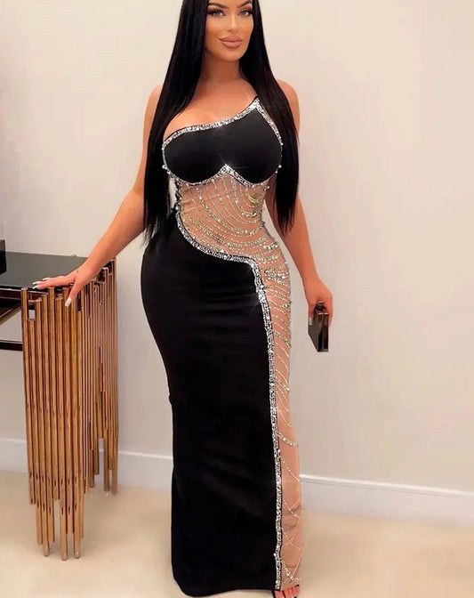 Elegant Long off Shoulder Dress