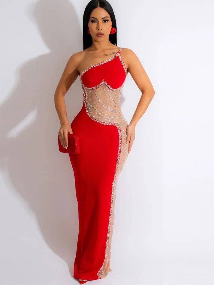 Elegant Long off Shoulder Dress