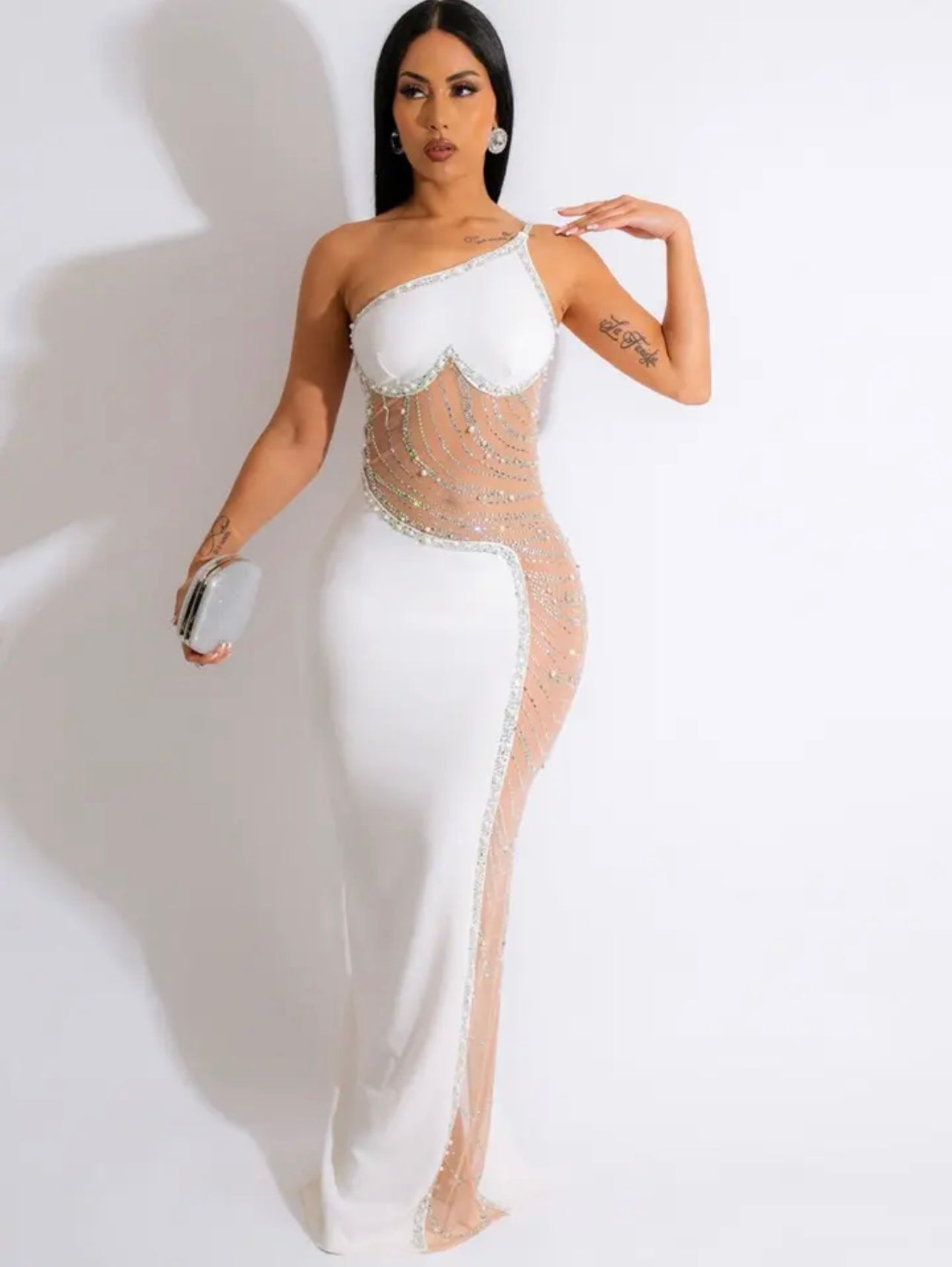 Elegant Long off Shoulder Dress