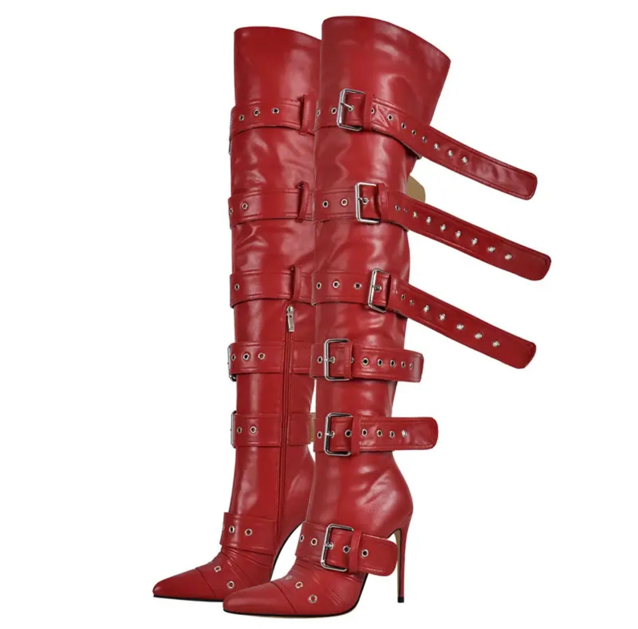 Long Rétro Buckle Boots