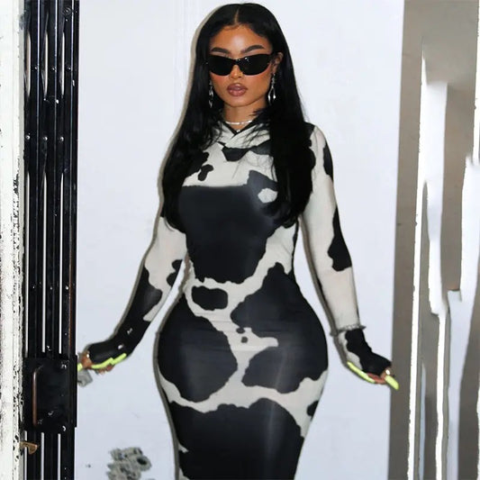 Retro Hoodie Fitted Dress