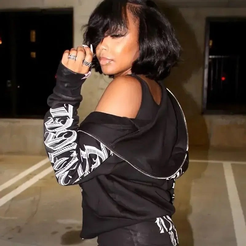 Hip Hop Zip up Hoodie