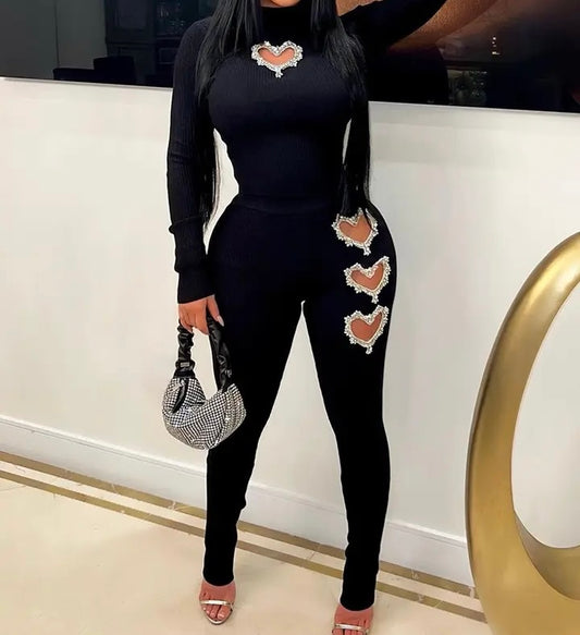 Heart Me Please Pants Set