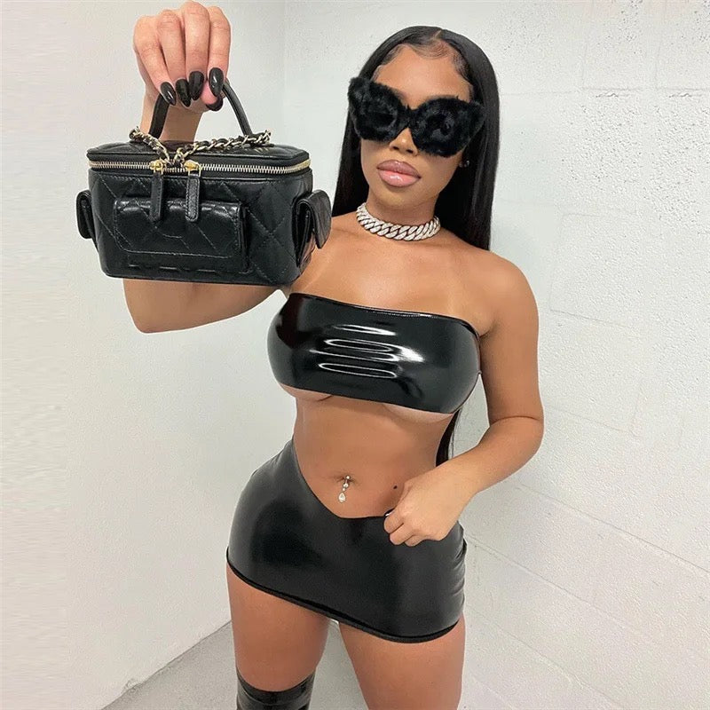 Black Out Shirt Set