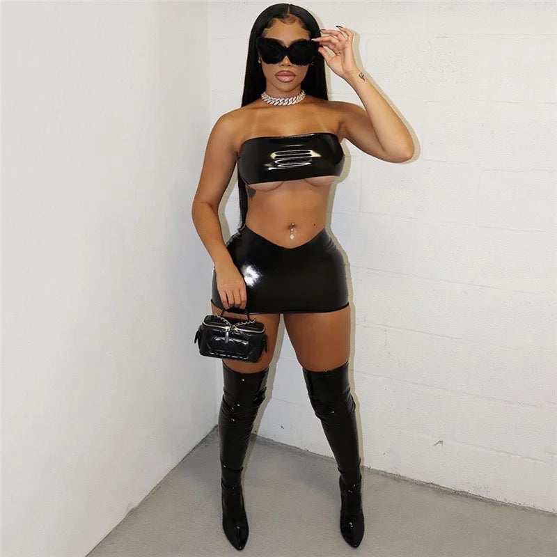 Black Out Shirt Set