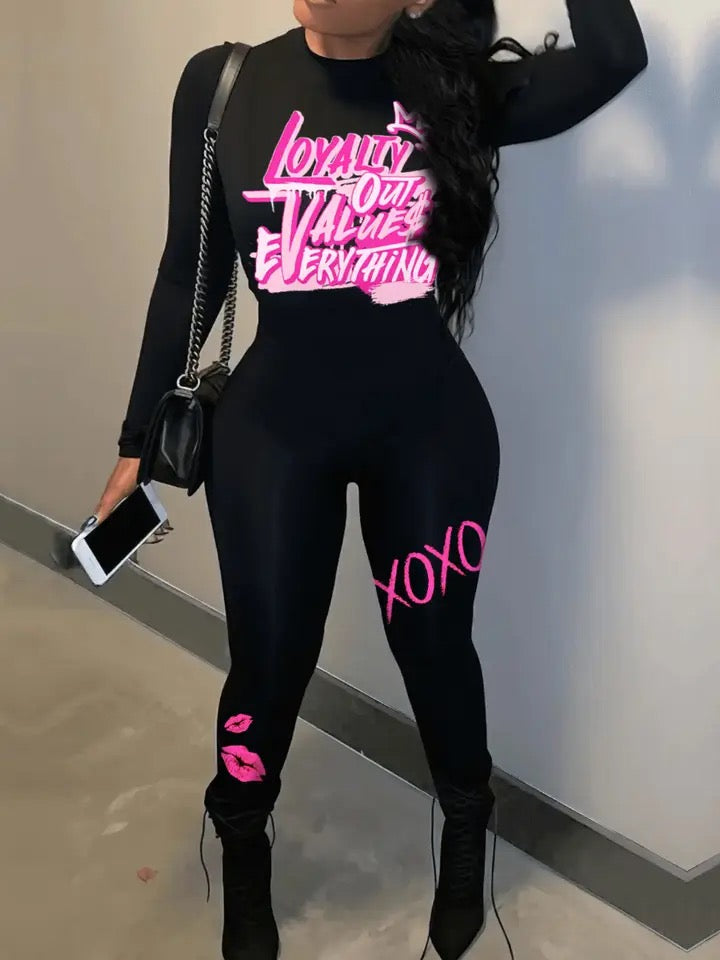 Printed Out Jumpsuits
