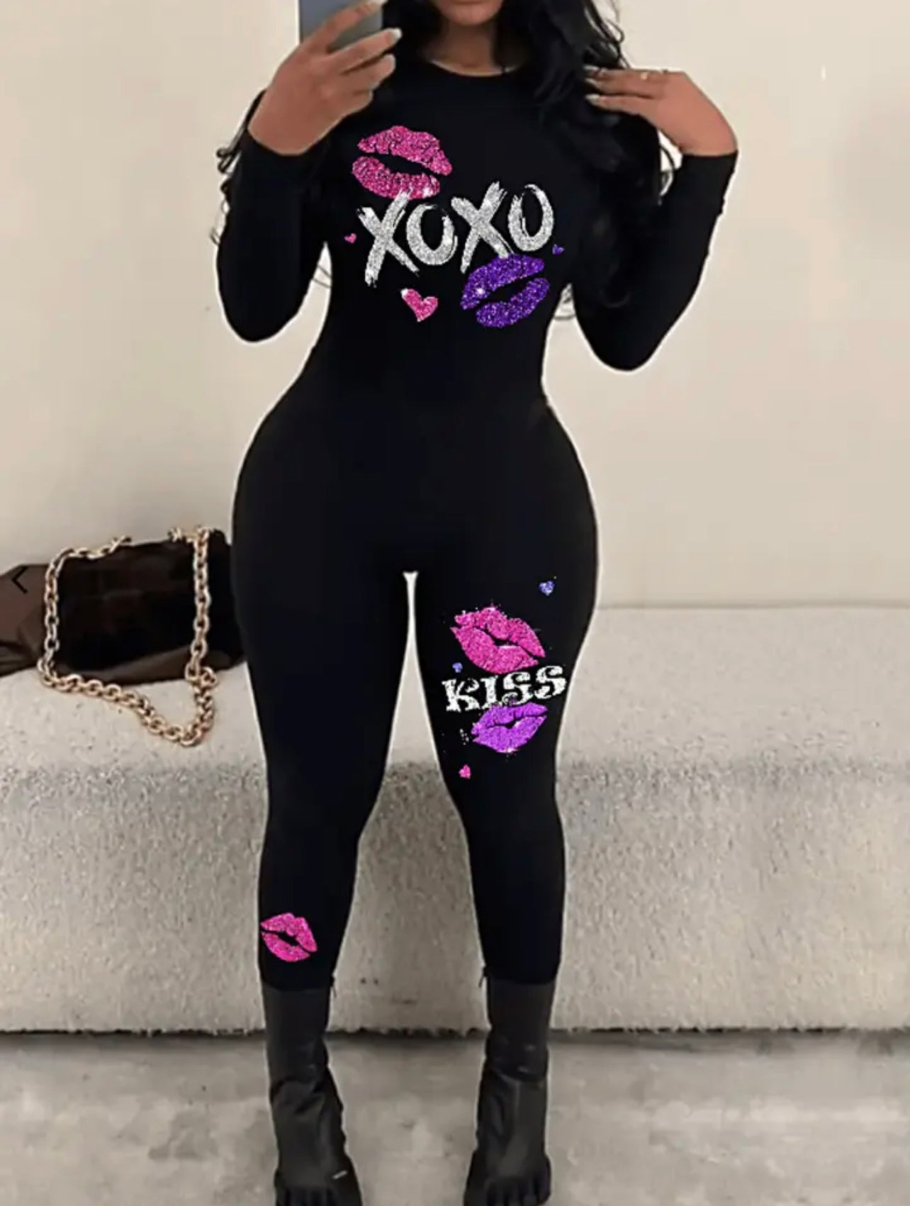 Printed Out Jumpsuits