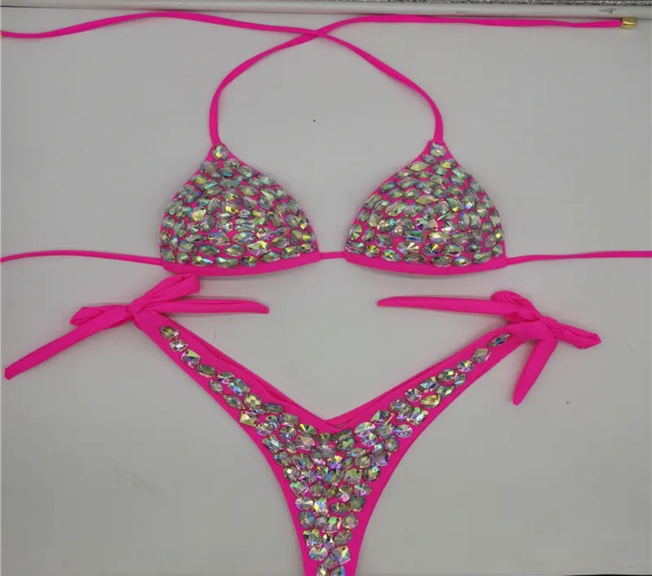 Rhinestone Studded Bikini